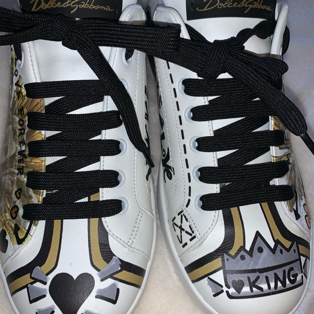 Dolce & Gabbana Amore est Vitae Printed Sneakers - Picture 2 of 7